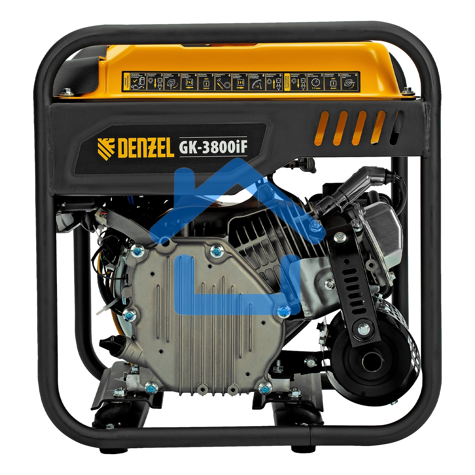 Генератор инверторный GK-3800iF, 3,8 кВт, 230 В, ручной старт DENZEL