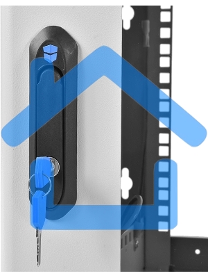 Шкаф коммутационный ЦМО (ШРН-6.500) напольный 6U 600x500мм пер.дв.стекл 200кг серый 470мм 180град.