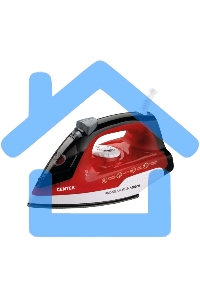 Утюг Centek CT-2347 RED 1800Вт, антипригар. подошва, паровой удар, самоочистка, 200мл