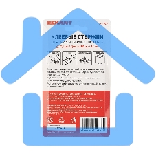 Клеевые стержни Rexant, Ø7 мм, 100 мм, цветные, 12 шт., блистер
