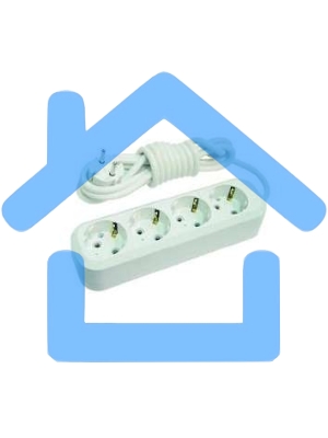 Удлинитель 4 гн 3 м с\з Makel MGP153