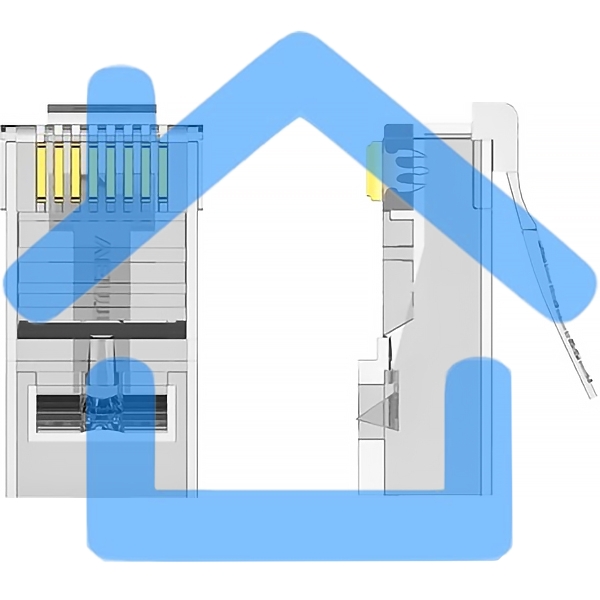 Коннектор Vention RJ45 (8p8c), cat. 6, под витую пару (10шт.)