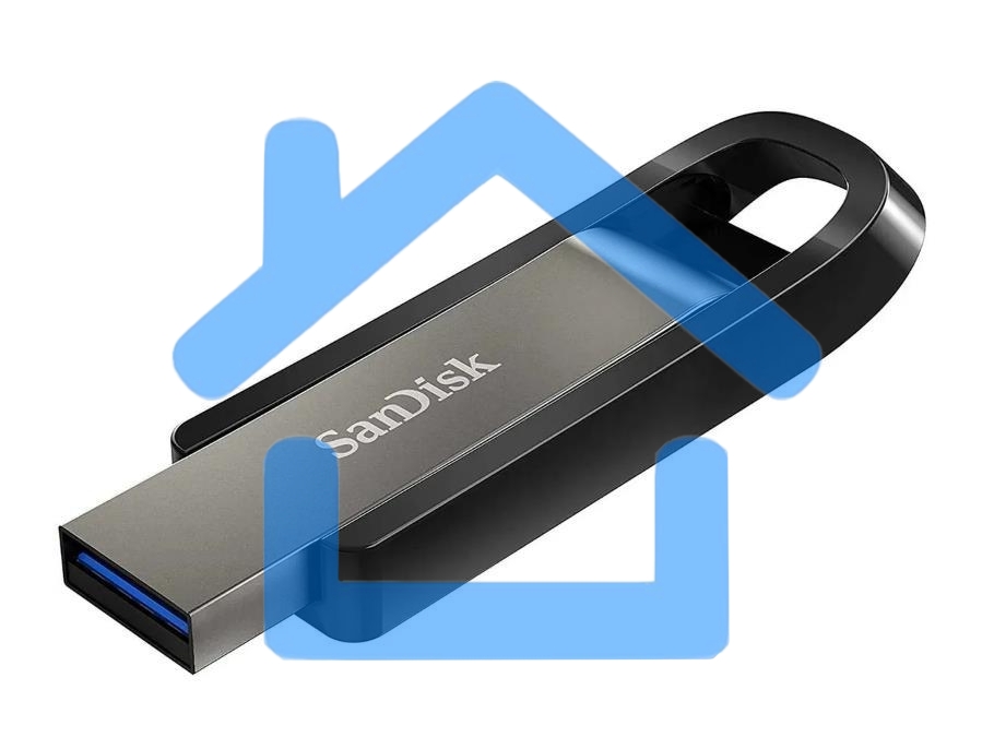 Флешка USB R/W 256Gb SanDisk CZ810 Extreme GO, USB 3.2, Black