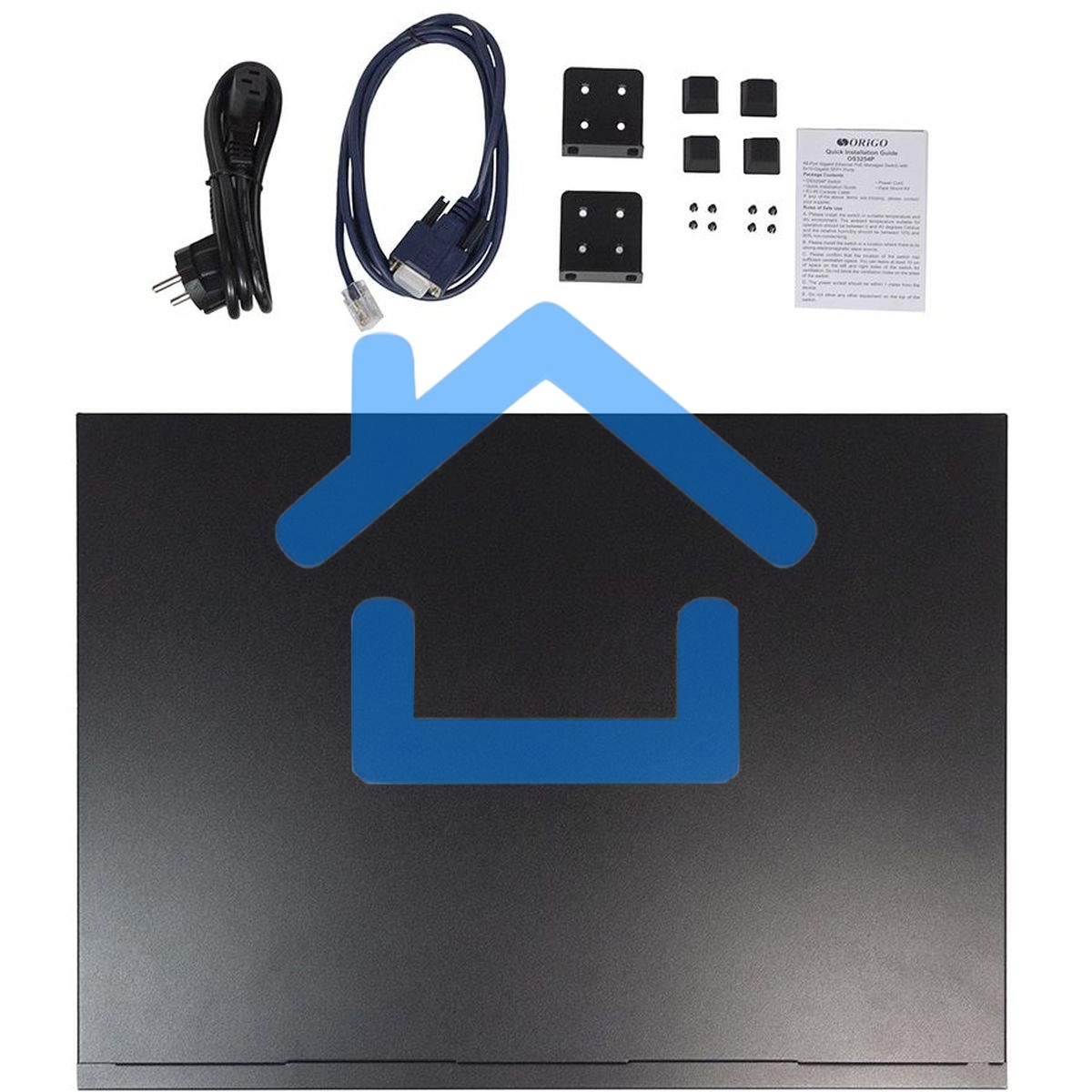 Коммутатор ORIGO Managed L3 Switch 48x1000Base-T PoE, 6x10Gbase-X SFP+, PoE Budget 880W, RJ45 Console, 19