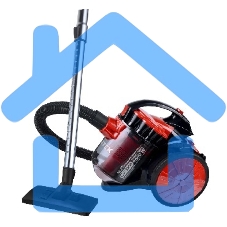 Пылесос Centek CT-2531 (красн/черн) мультициклон 1800/350Вт, стакан 1,5 л, телескоп металл. трубка