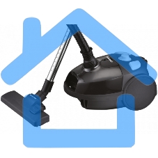 Пылесос Centek CT-2514 черный, 380/2100 Вт, уборка сухая, пылесборник мешок 2.5 л