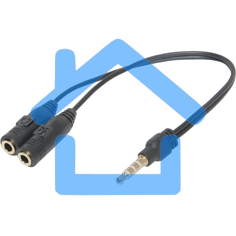 Переходник Defender Headset Jack 2*3.5jack - 3.5 4pin jack 0,15м