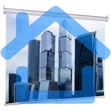 Настенный экран Lumien Eco Picture 153х240см (рабочая область 145х232 см) Matte White восьмигранный корпус, возможность потолочн./настенного крепления, уровень в комплекте, 16:10 (треугольная упаковка)