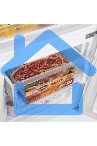 Холодильник Maunfeld MFF144SFW белый глянц. двухкамерный 154/52л морозилка снизу, ручная разморозка