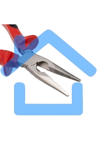 Тонкогубцы Rexant 160 мм никелированные, двухкомпонентные рукоятки