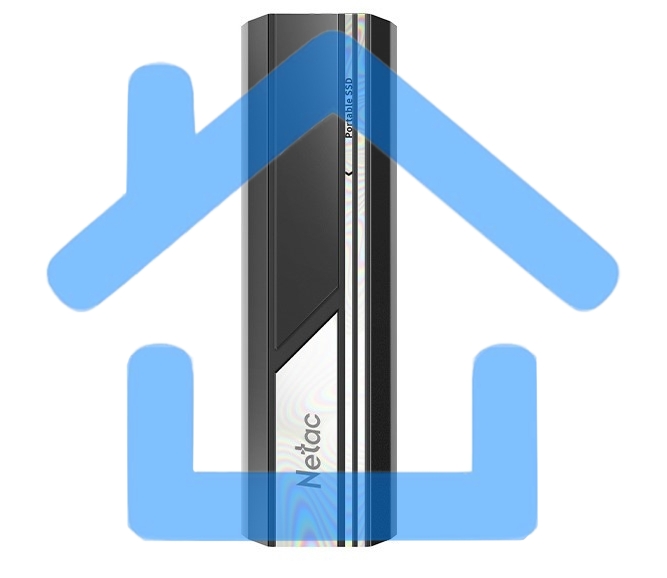 Накопитель SSD Netac USB-C 1Tb NT01ZX10-001T-32BK ZX10 2.5