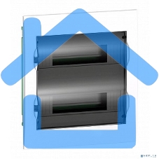 Бокс СП EASY9 встраив. с прозрачной дверью 2ряда 24мод. SchE EZ9E212S2FRU