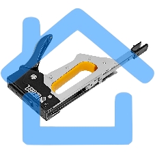 Степлер металлический, скобы в комплекте, 2К рукоятка, тип 53, 6-10 мм Denzel