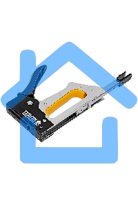 Степлер металлический, скобы в комплекте, 2К рукоятка, тип 53, 6-10 мм Denzel