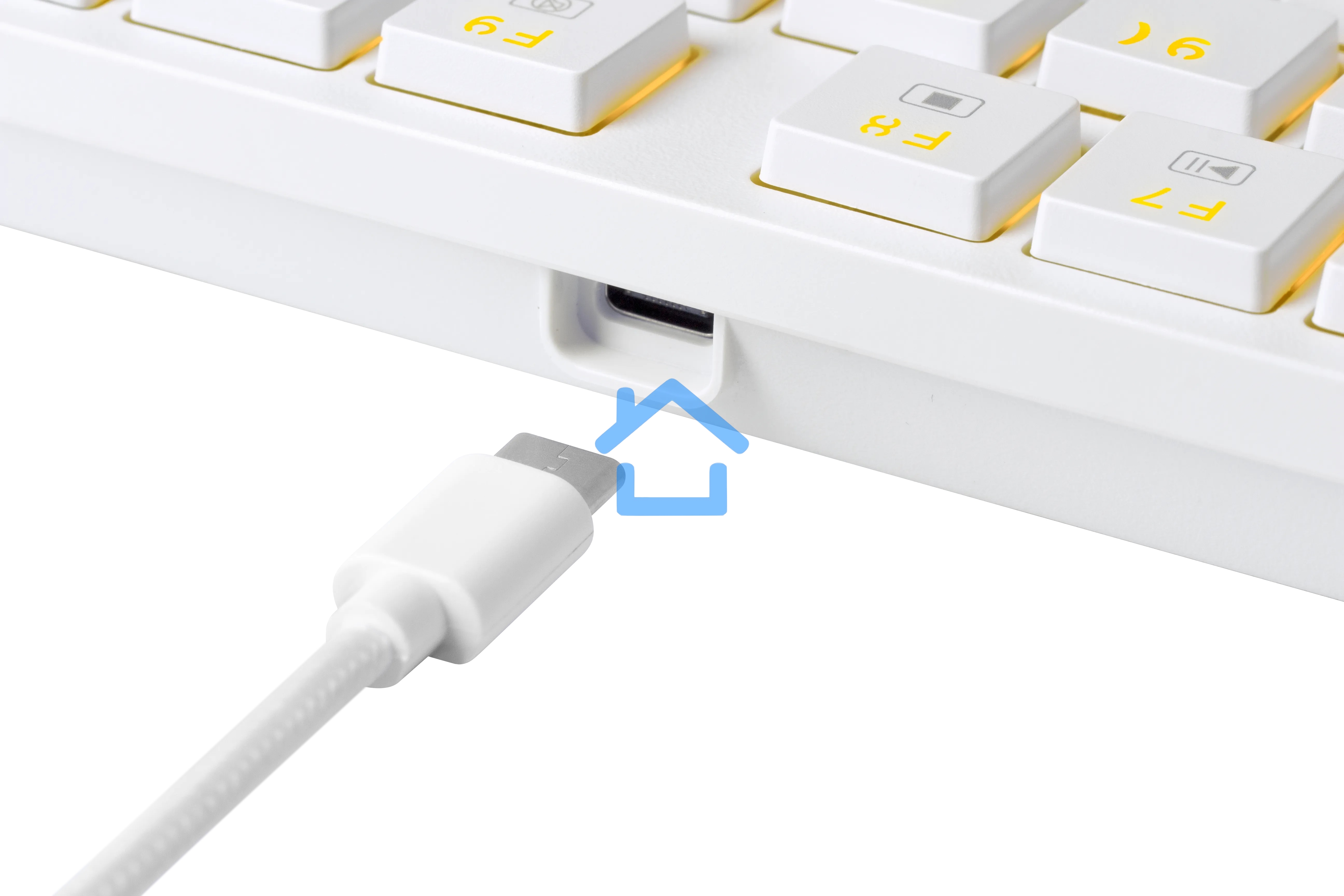 Клавиатура Redragon Anubis беспроводная, USB, Bluetooth/Радиоканал, белый