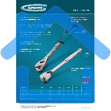 Ключ-трещотка Gross 3/8