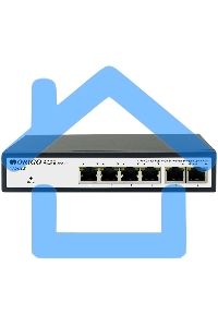 Коммутатор Smart Managed L2 PoE Switch 4 x 1000Base-T PoE+, 2 x 1000Base-T, PoE-60W budget