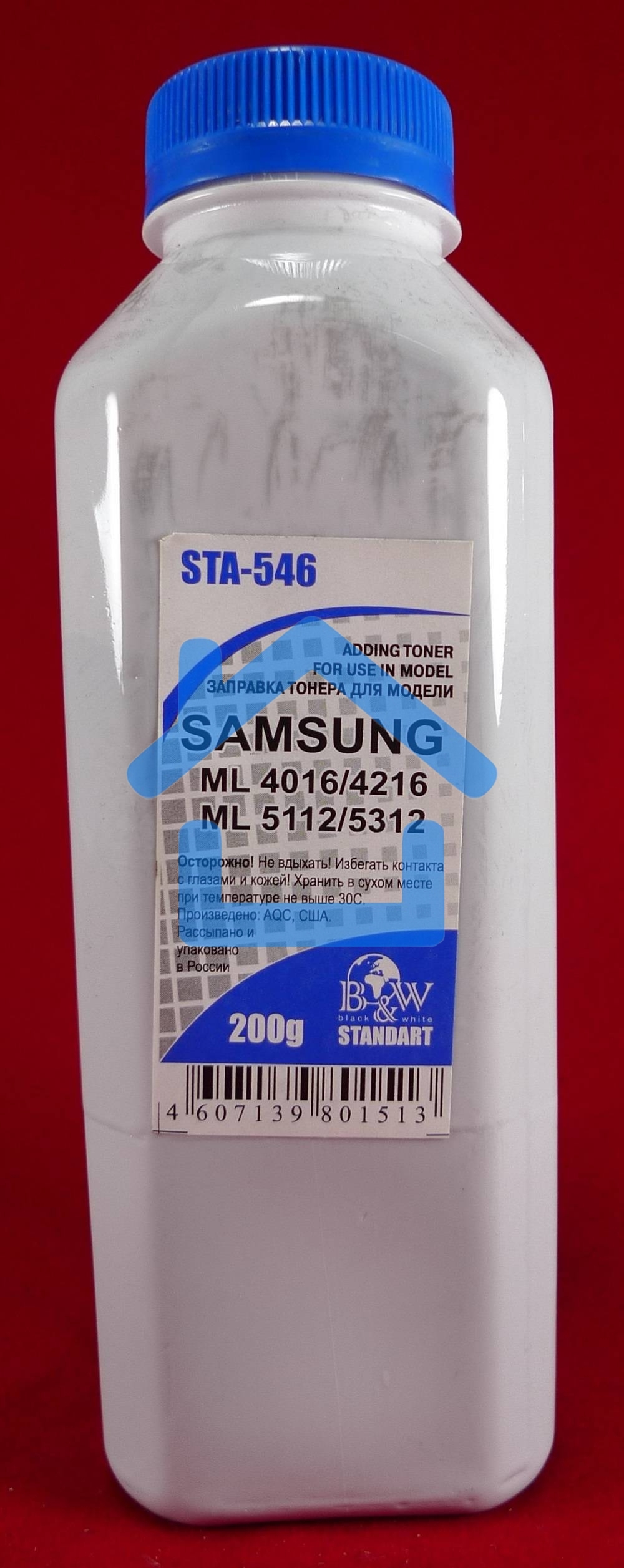 Тонер SAMSUNG SCX 4016/4216/4321/4521/5112/5312 (фл, 200г) B&W Standart фас России