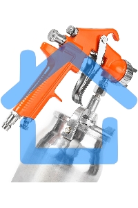 Краскораспылитель Patriot HVLP 1.8B 100л/мин соп.:1.8мм бак:1л