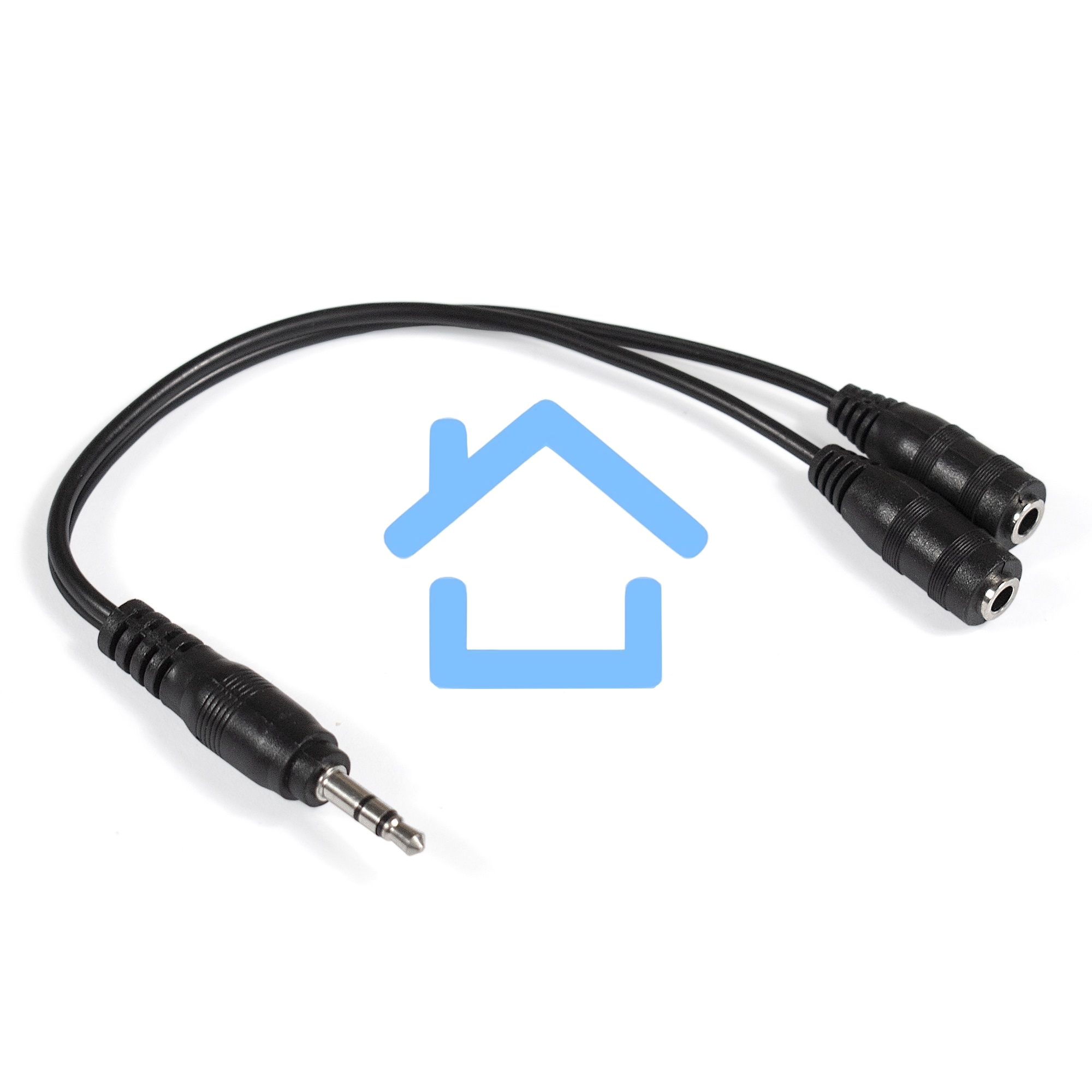Кабель-разветвитель аудио Exegate EX284946RUS EX-CCA-415-0.3 (3.5mm Jack M/2x3.5mm Jack F, 0,3м)