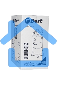 Строительный пылесос Bort BSS-1630-SmartAir 91272294 1600 Вт, вместимость 30 л, 45 л/сек, 7 кг, набор аксессуаров 7 шт