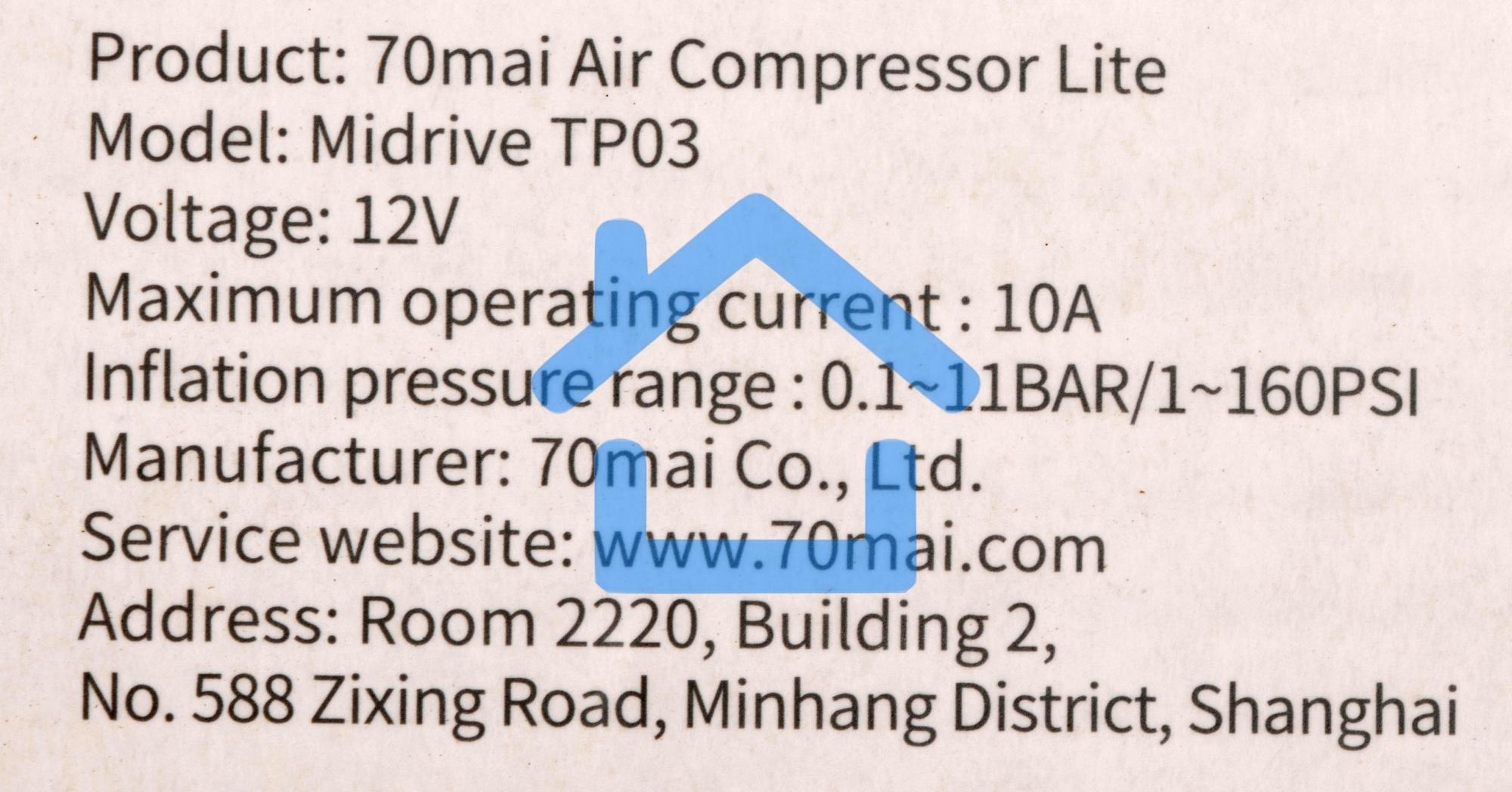 Насос 70mai Air Compressor Lite Midrive TP03