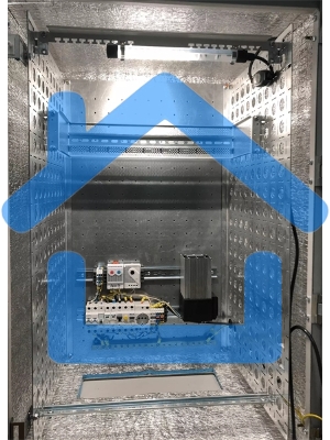 Шкаф уличный всепогодный укомплектованный настенный ЦМО ШТВ-Н, IP55, 15U, корпус: сталь, 760х600х330 мм (ВхШхГ), серый