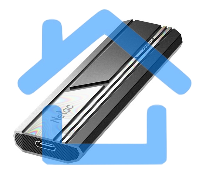 Внешний накопитель SSD Netac USB-C 2Tb NT01ZX10-002T-32BK ZX10 2.5