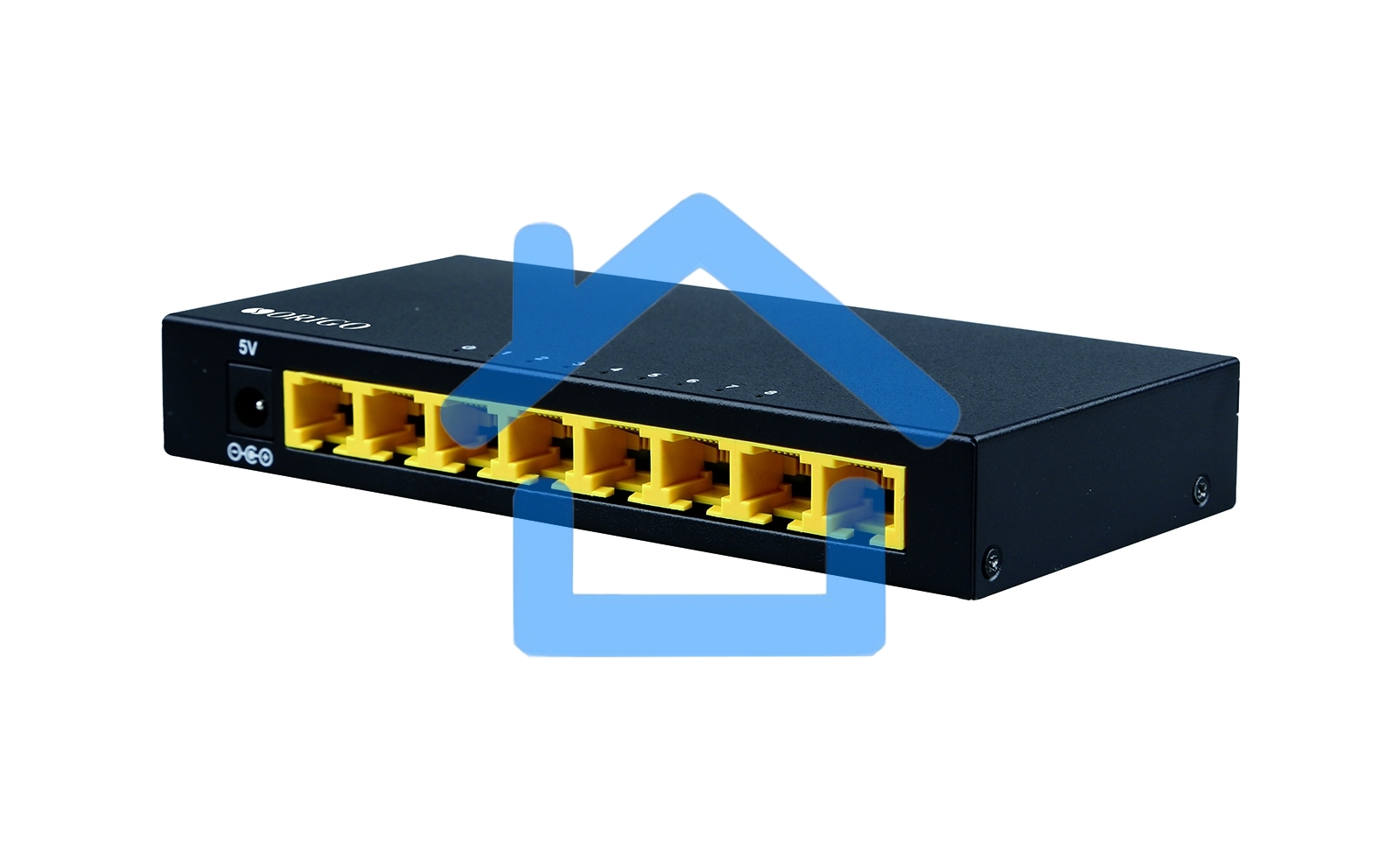 Коммутатор неуправляемый ORIGO Unmanaged Switch, 8x1000Base-T, metal case
