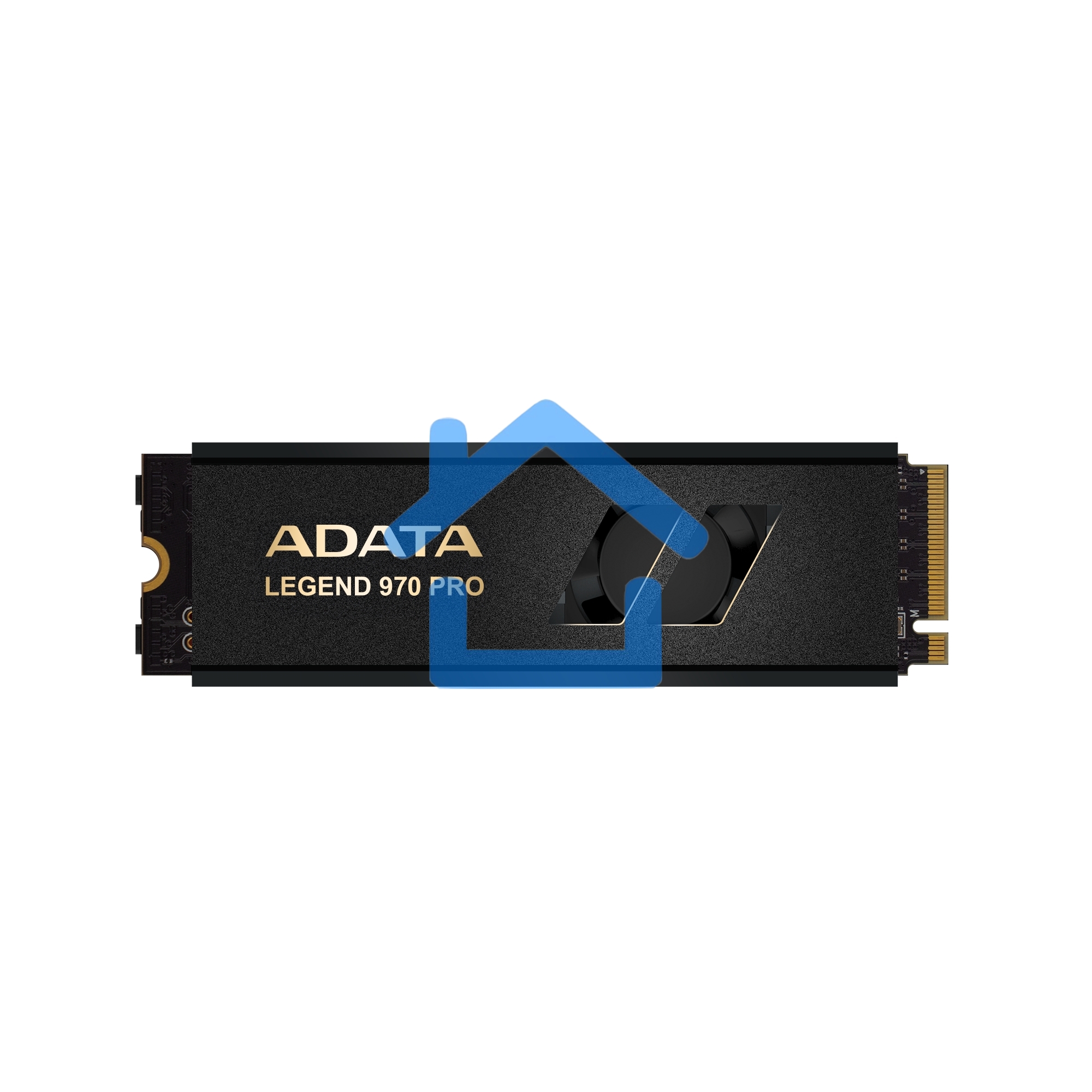 Накопитель SSD ADATA Legend 970 Pro, 1000 Gb, M.2 2280, PCIe 5.0 x4, NVMe 2.0, 3D TLC, R/W 13000/5800 МБ/сек, радиатор с вентилятором