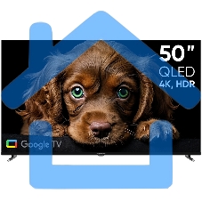 Телевизор Topdevice 50'' TDTV50CQ09U черный QLED UHD 60Hz Google TV 2/16Gb