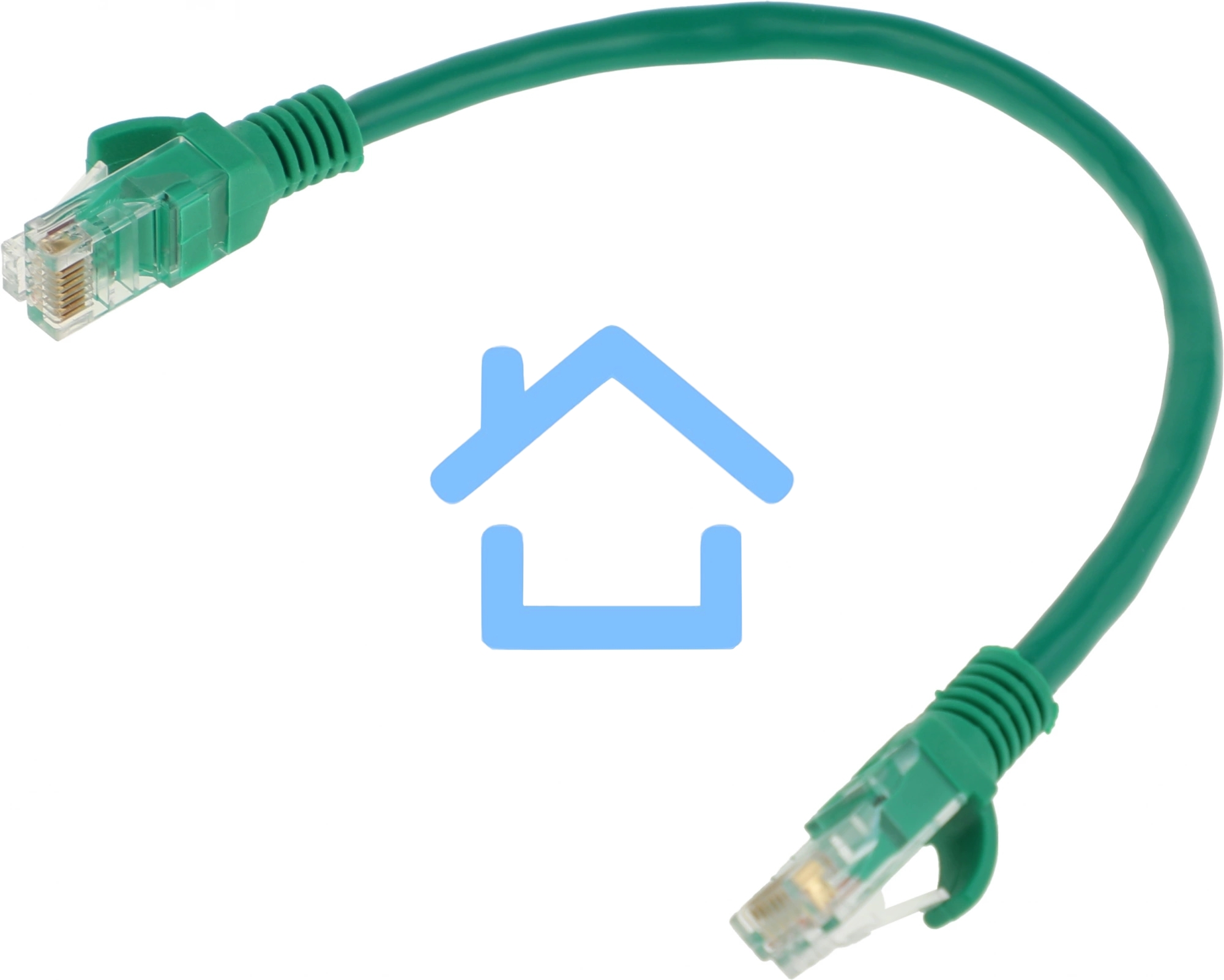 Патч-корд UTP Cablexpertкат.6, 0.25м, литой, многожильный (зеленый)