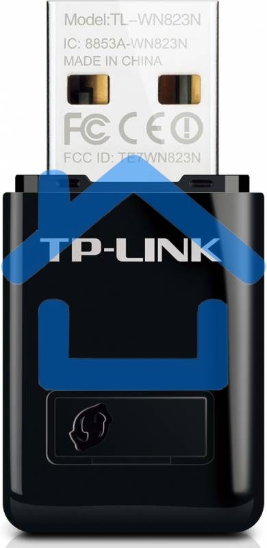Сетевой адаптер TP-Link SOHO TL-WN823N Беспроводной USB мини адаптер 300Мбит/с стандарта N c кнопкой QSS(Realtec)