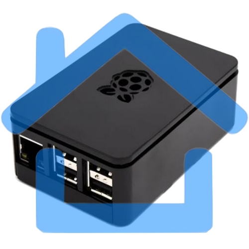 Компьютерный корпус RA179 черный для микрокомпьютера Raspberry Pi 3 ACD черный ABS Plastic case with Logo for Raspberry Pi 3