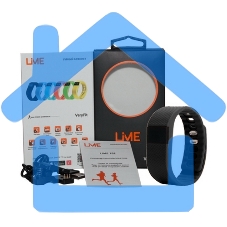 Фитнес-браслет Lime Lime 102 черный Шагомер, Подсчет калорий, Часы, Будильник, черный ремешок (550113) Фитнес-браслет Lime Lime 102 черный Шагомер, Подсчет калорий, Часы, Будильник, черный ремешок (550113)