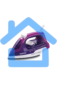 Утюг Centek CT-2348 VIOLET (фиолет) 1600Вт, КЕРАМИЧЕСКАЯ подошва, паровой удар, самоочистка, 200мл
