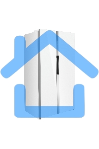 Холодильник Maunfeld MFF177NFW белый глянец двухкамерный 263/170л морозилка сбоку, No Frost, Side by Side