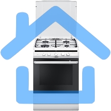 Плита газовая Hansa FCGW61000 белый, конфорок 4 шт, духовка 58 л, 60 см x 85 см x 60 см