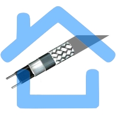 Кабель нагрев. саморег. 20Вт/м с экраном 220В сертификат Ex 16AWG (термопласт) EXTHERM SLL20-2CR