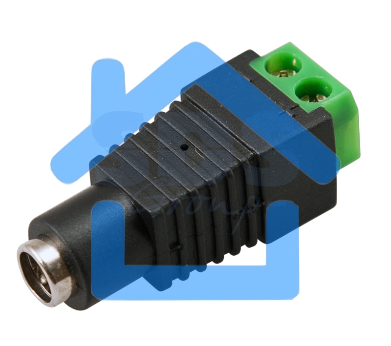 Разъем питания гнездо 2.1х5.5 мм с клеммной колодкой PROconnect