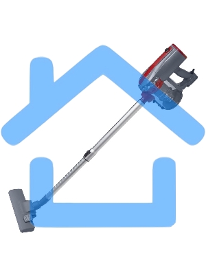 Пылесос вертикальный Galaxy GL 6255 серый/красный, питание от сети, 150 Вт, уборка сухая, пылесборник 0.8 л