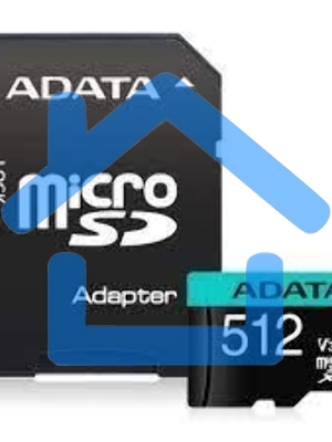Карта памяти MICRO SDXC 512Gb W/AD. AUSDX512GUI3V30SA2-RA1 ADATA