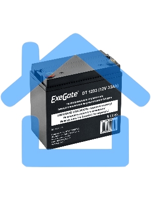 Аккумуляторная батарея ExeGate DT 1233 (12V 33Ah, под болт М6)