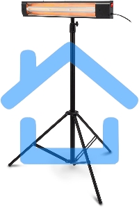 Обогреватель инфракрасный Starwind SHIRC-1015, черный, кварцевый, 1500 Вт, 20 м2