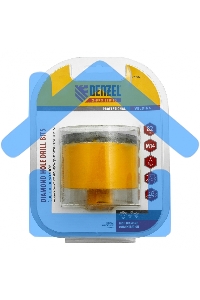 Сверло алмазное по керамограниту Denzel 82мм мокрое резание, М14 72696