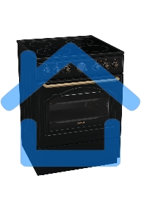 Плита электрическая Gorenje GECS6B71CLB черный, конфорок 4 электрических, духовка 71 л, 60 см x 85 см x 60 см