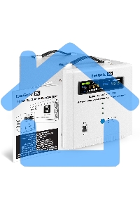 Стабилизатор напряжения ExeGate Expert Turbo AST-10000 (10000ВА, вход 80-260В, цветной дисплей, выход 220В±8%, КПД 98%, 5 уровней защиты, задержка, усиленный метал. корпус, 2*Schuko+клем.колодка, RTL)