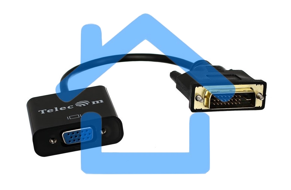 Кабель-переходник VCOM DVI-D 25M ---> VGA 15F Telecom <TA491> Кабель-переходник DVI-D 25M ---> VGA 15F Telecom <TA491>