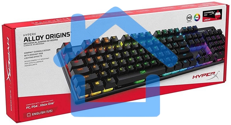 Клавиатура HyperX Alloy Origins (4P4F6AA#ABA) проводная, USB, черный