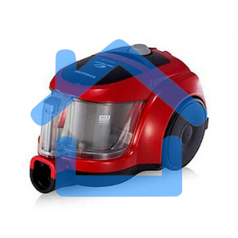 Пылесос Samsung VCC4520S3R/XEV красный, 350/1600 Вт, уборка сухая, пылесборник контейнер 1.3 л